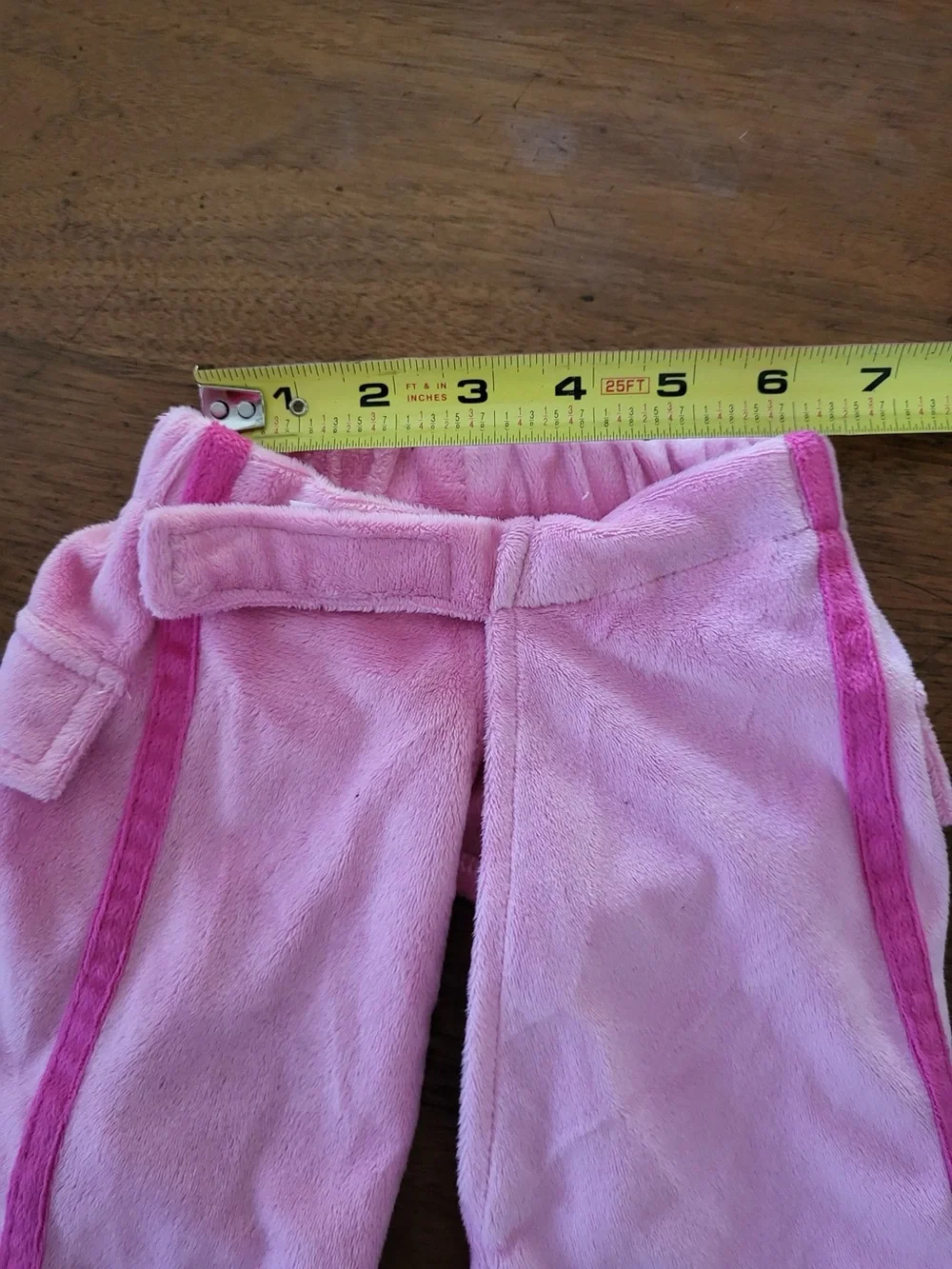 Zack & Zoey pink plush dog pants, size Medium